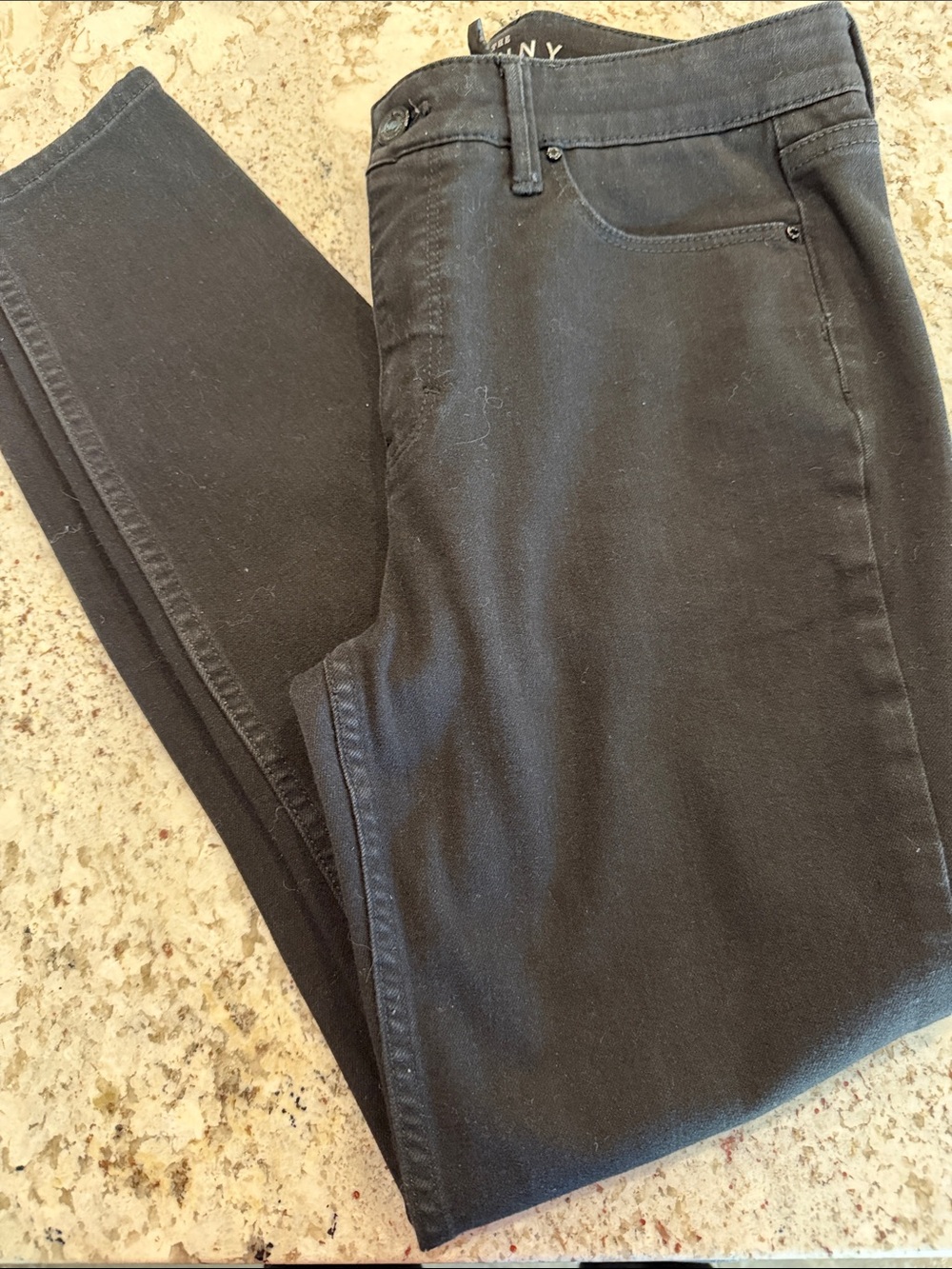 WHBM Black High Rise Skinny Jeans